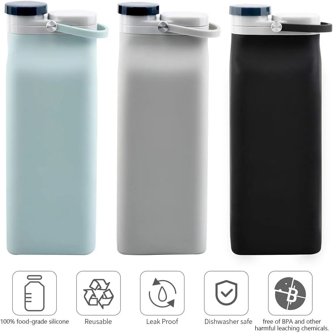 Collapsible Silicone Water Bottle 4