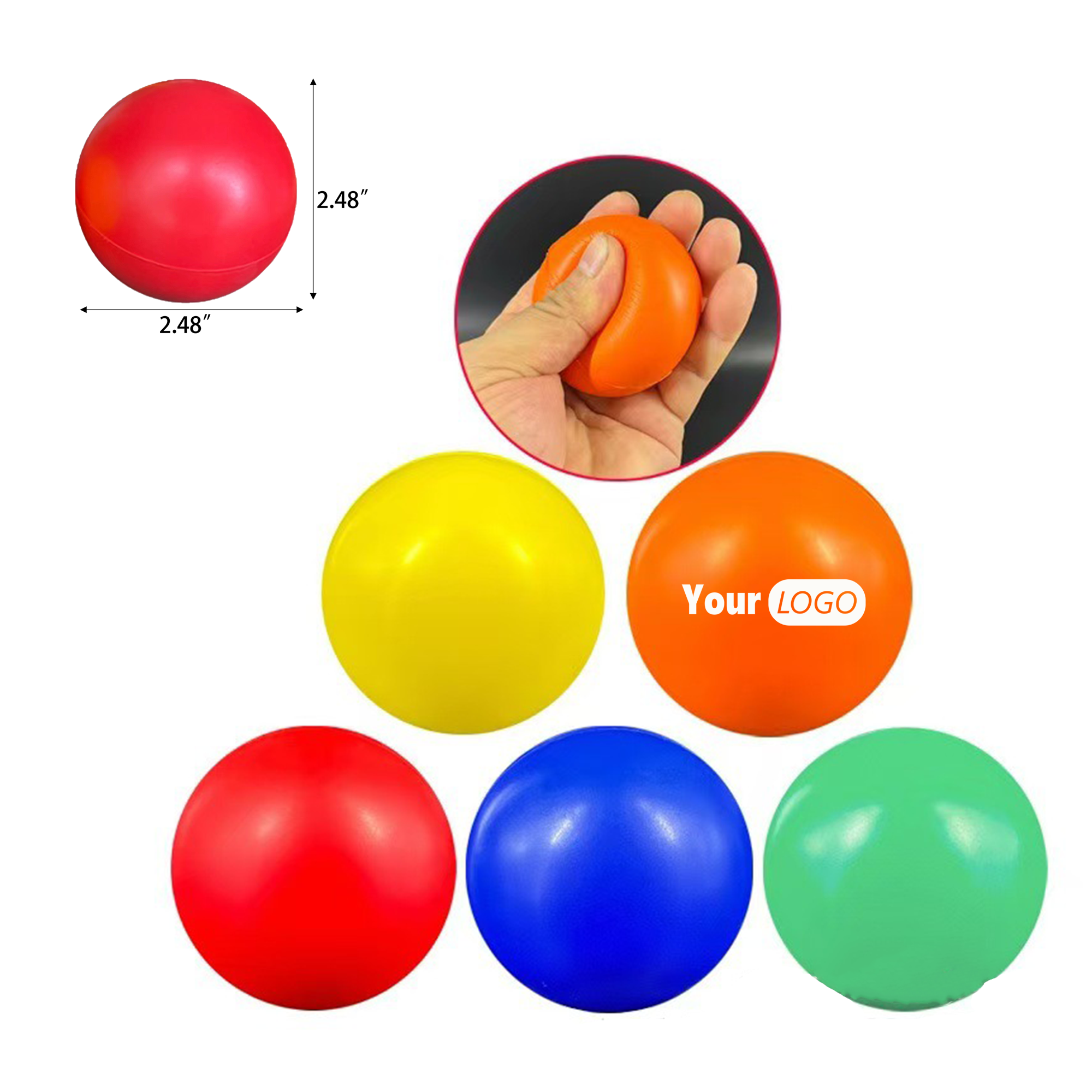 Circular Polyurethane Stress Relief Ball MOQ 100 2