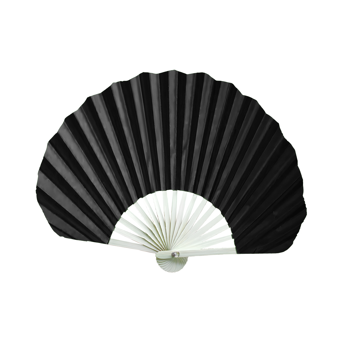 Bamboo Summer Folding Hand Fan - Satin Cloth 7