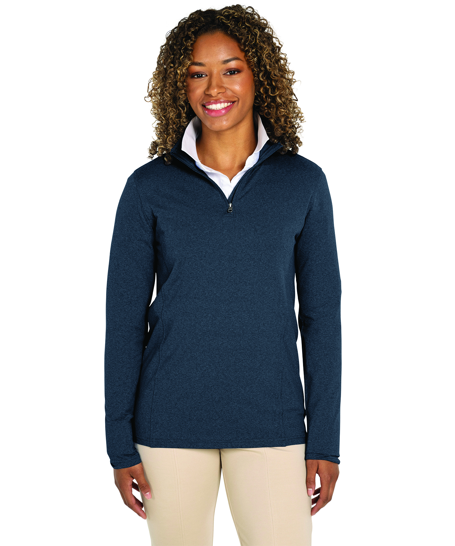 Women's Heathered Eco-Logic Stretch Quarter Zip 42