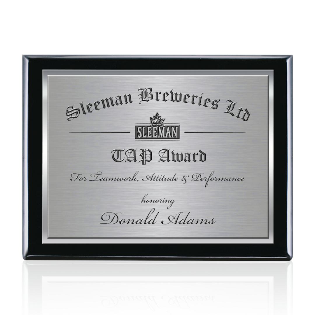 Oakleigh/TexEtch Plaque - Black Finish 6