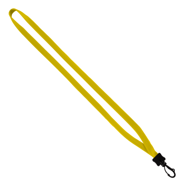 1/2" Cotton Lanyard with Plastic Clamshell & Swivel Snap Hook 1