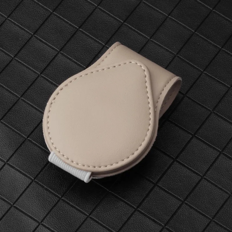 PU Leather Car Sunglasses Holder Clip 3
