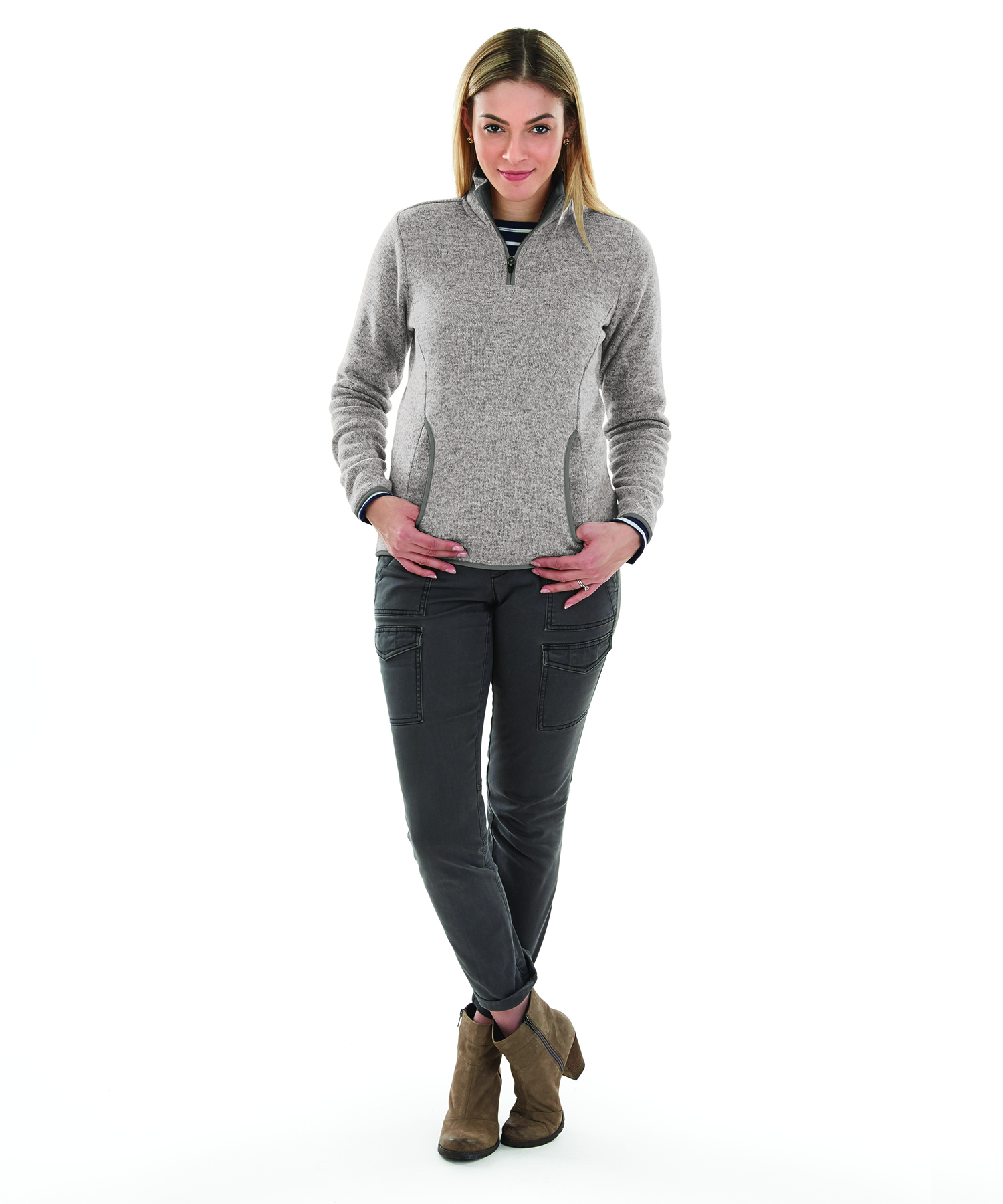Women's Heathered Fleece Pullover 47