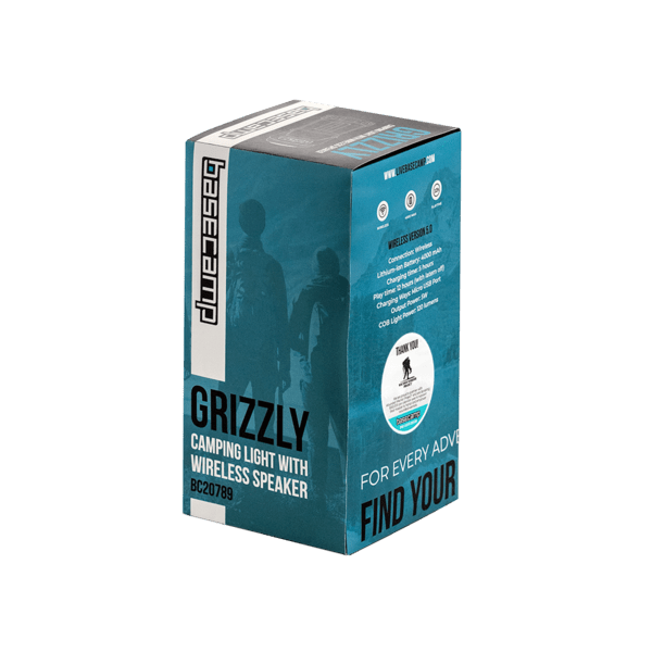 Basecamp Grizzly Camping Light with Speaker 12