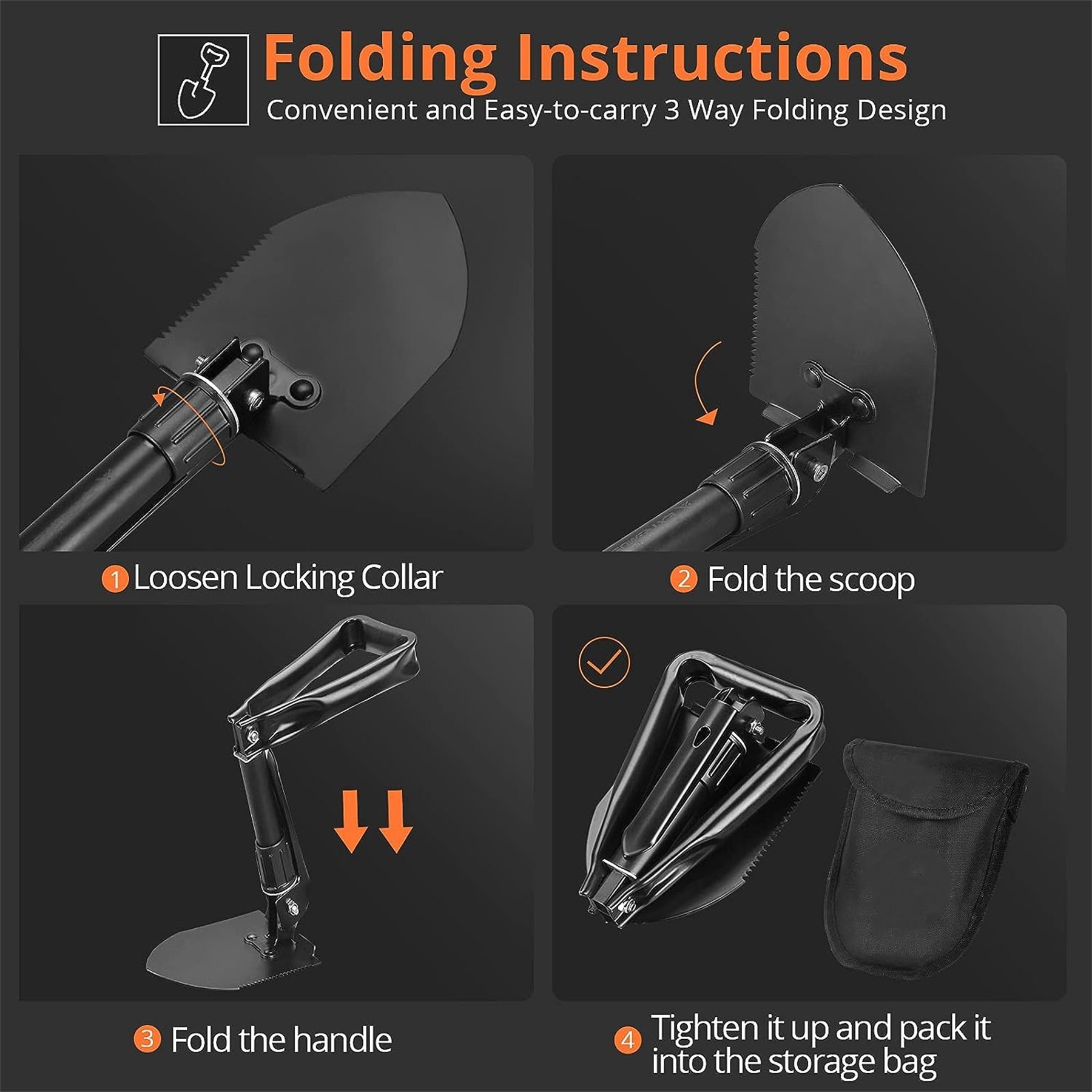 Folding Camping Shovel 7