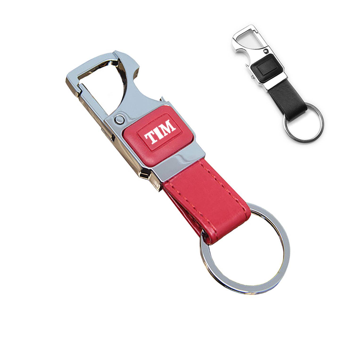 LED PU Leather Keychain Bottle Opener 9