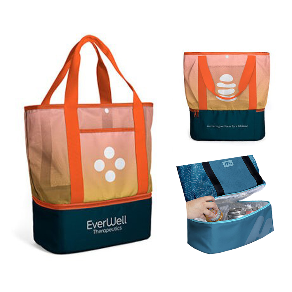 Full Color Sublimation Mesh Tote w/ Cooler. 4