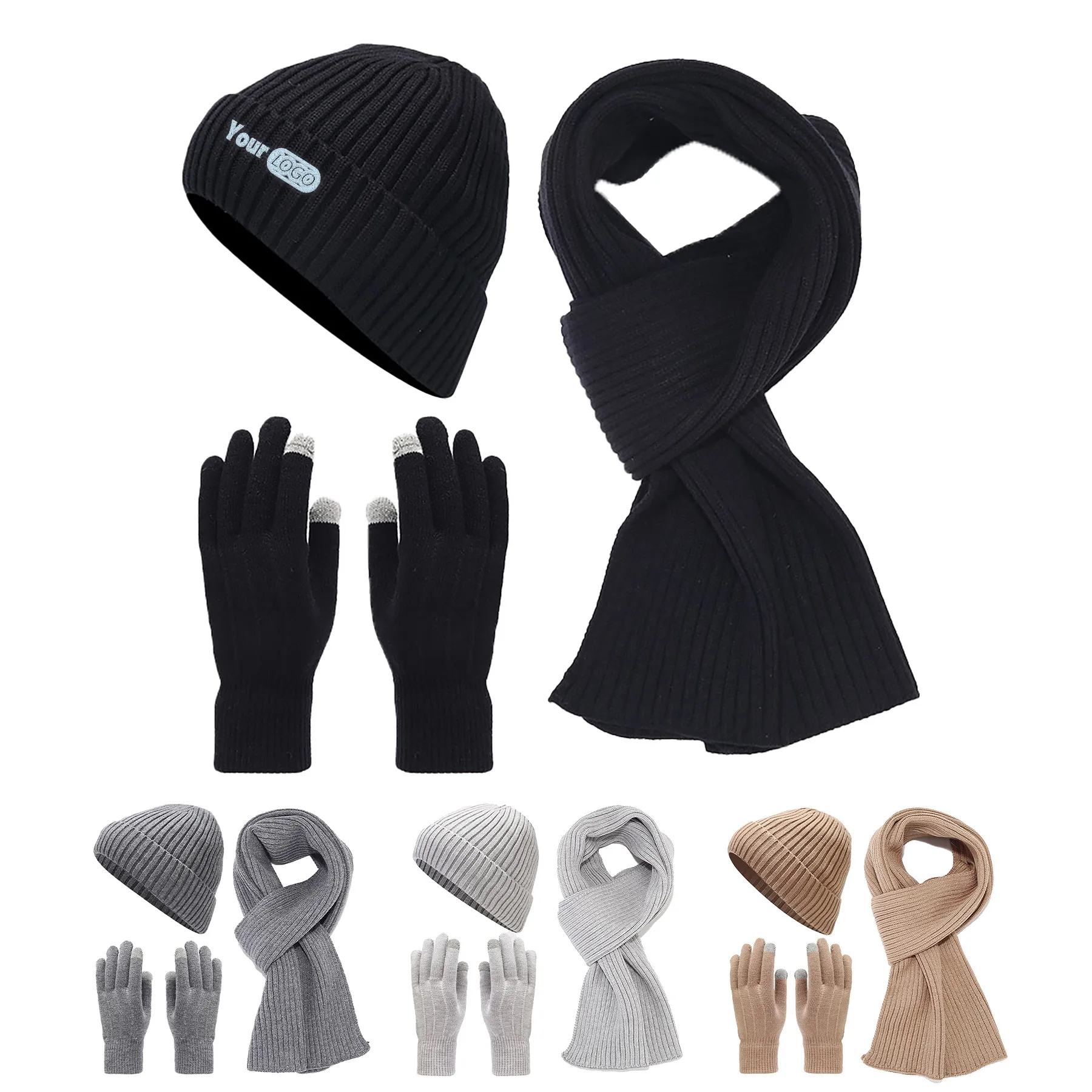 Acrylic Thickened Cold Resistant Knitted Suit 3