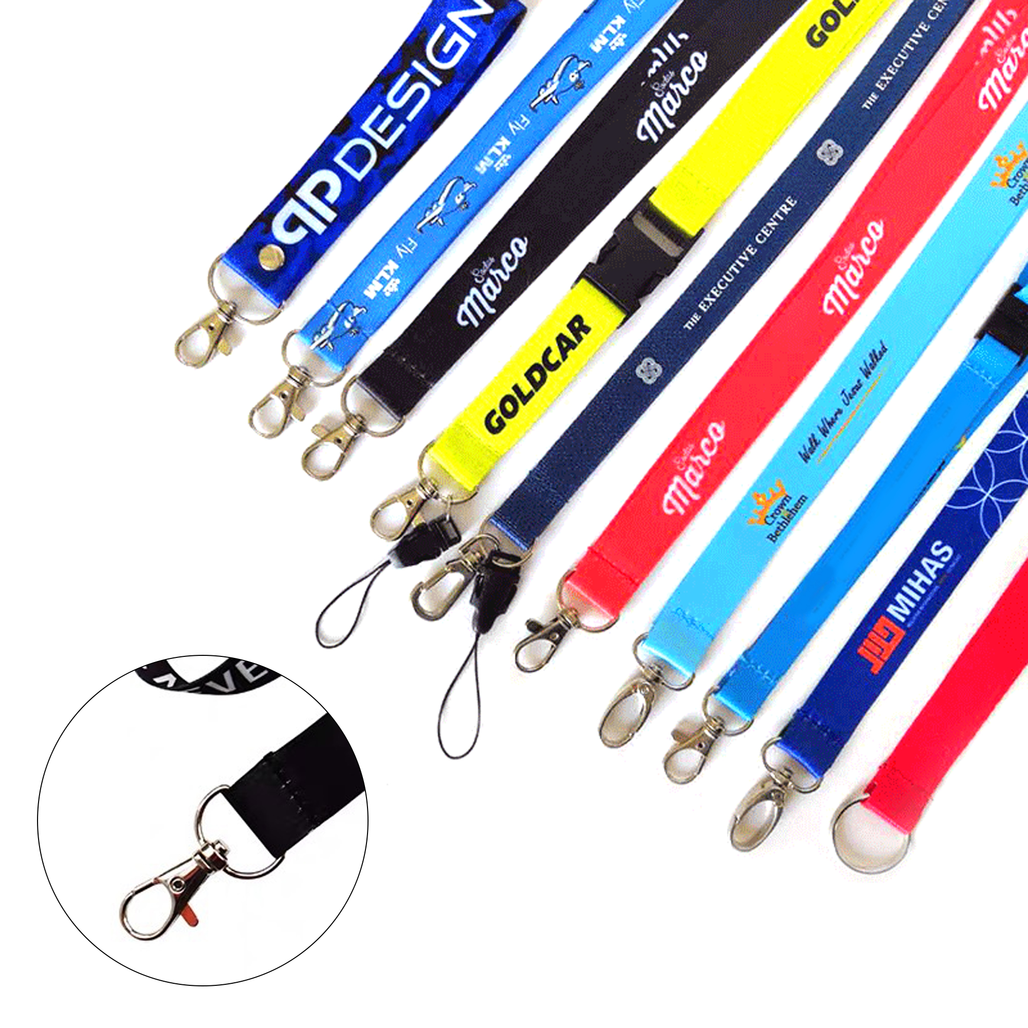 Custom Polyester Lanyard w/Holder 2