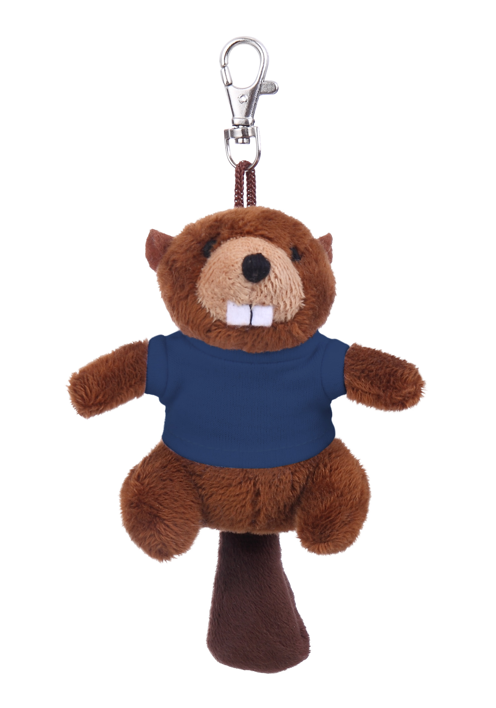 Soft Plush Beaver Keychain with Tee 9