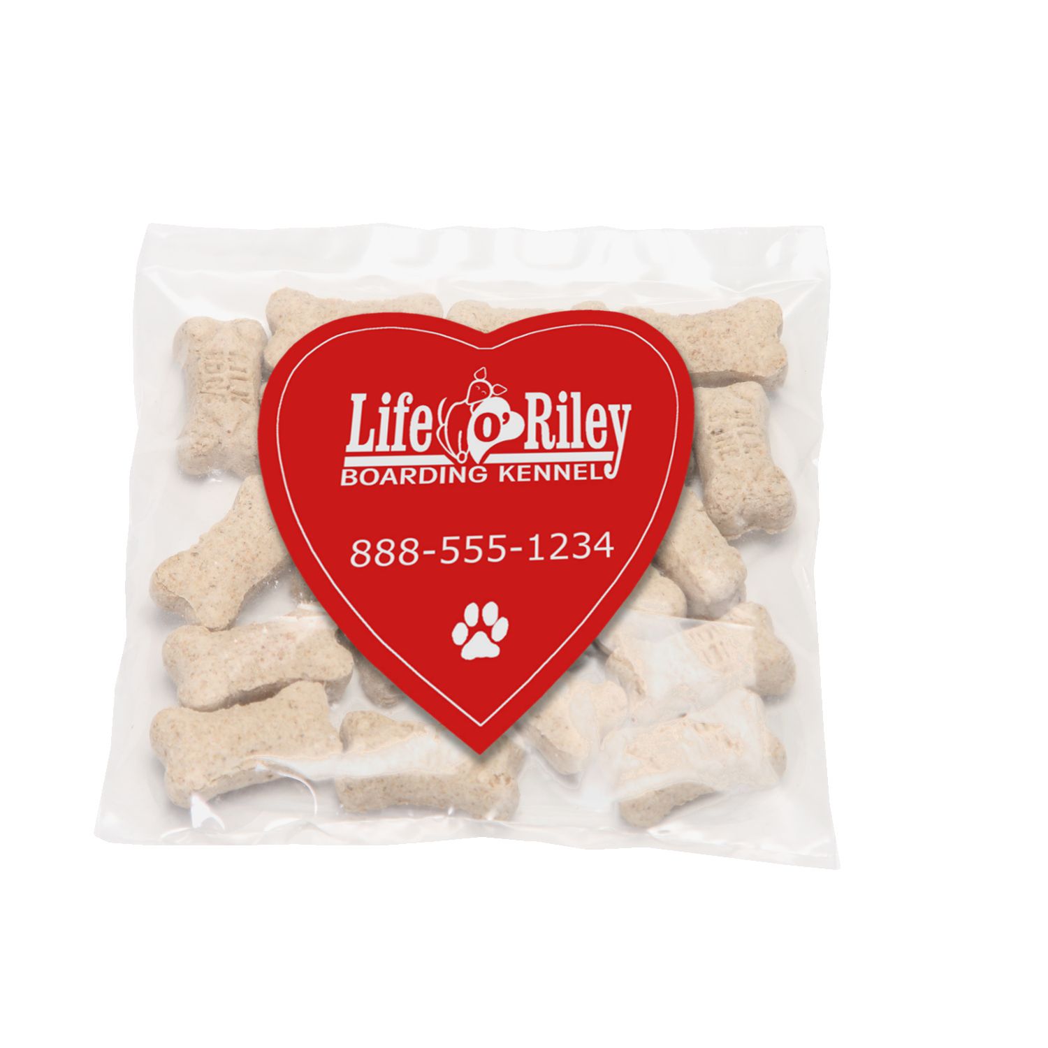 Mini Snack Bag with Large Heart Magnet Pet Fill