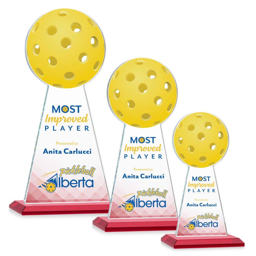 Edenwood Pickleball VividPrint™ Award - Red 9