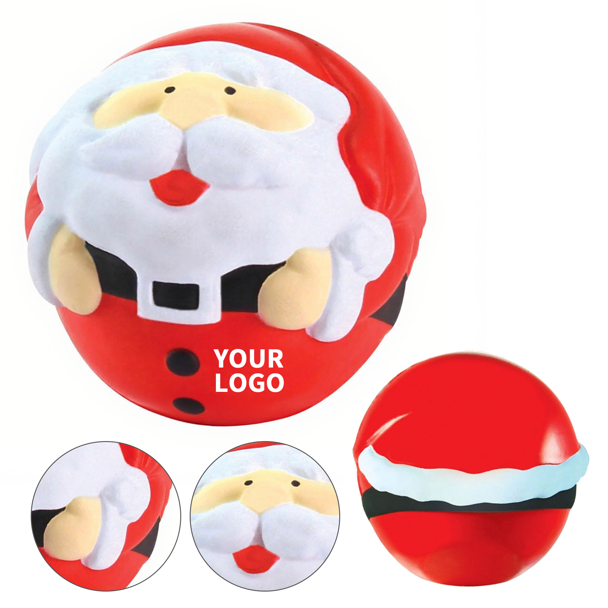 Snowman Ball Polyurethane Stress Reliever 2.7" 1