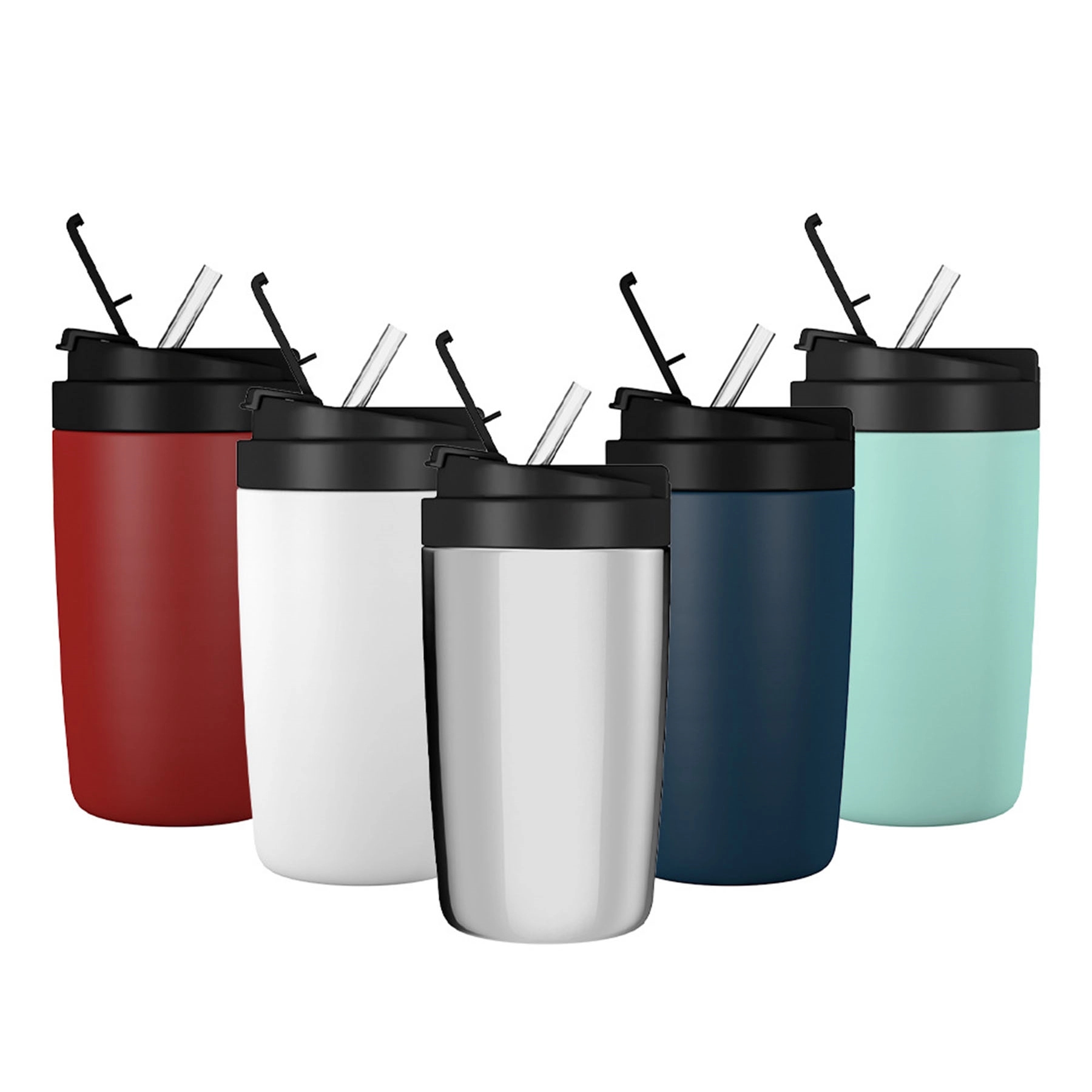 Vacuum Tumbler with Straw 2