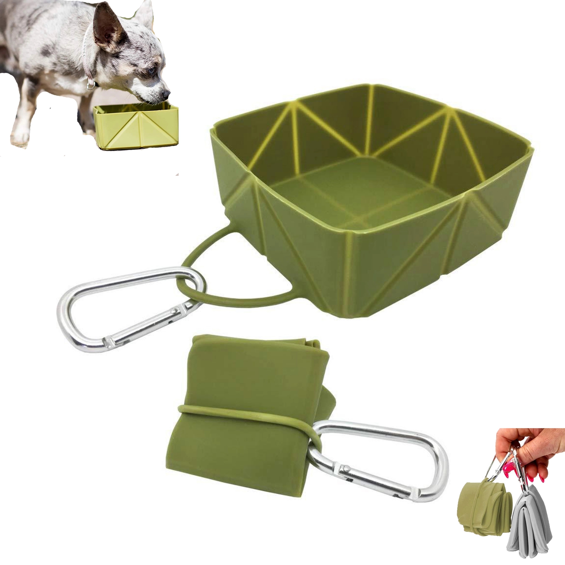 Portable Collapsible Dog Bowl 1