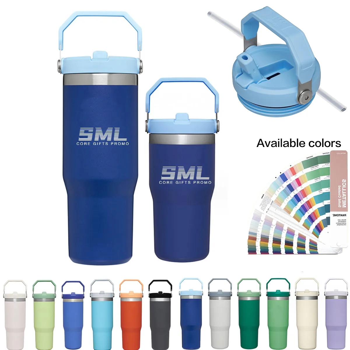 Stainless Steel Vacuum Insulated Tumbler with Straw 2