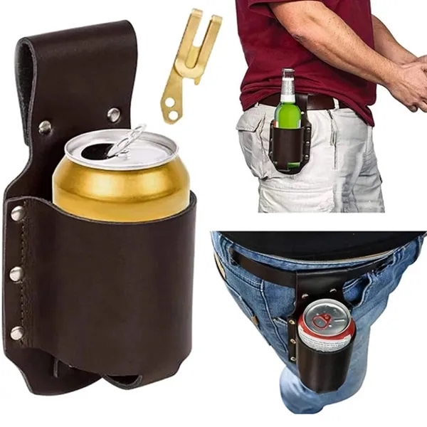 Leather Beer Holster Bottle Holders 7