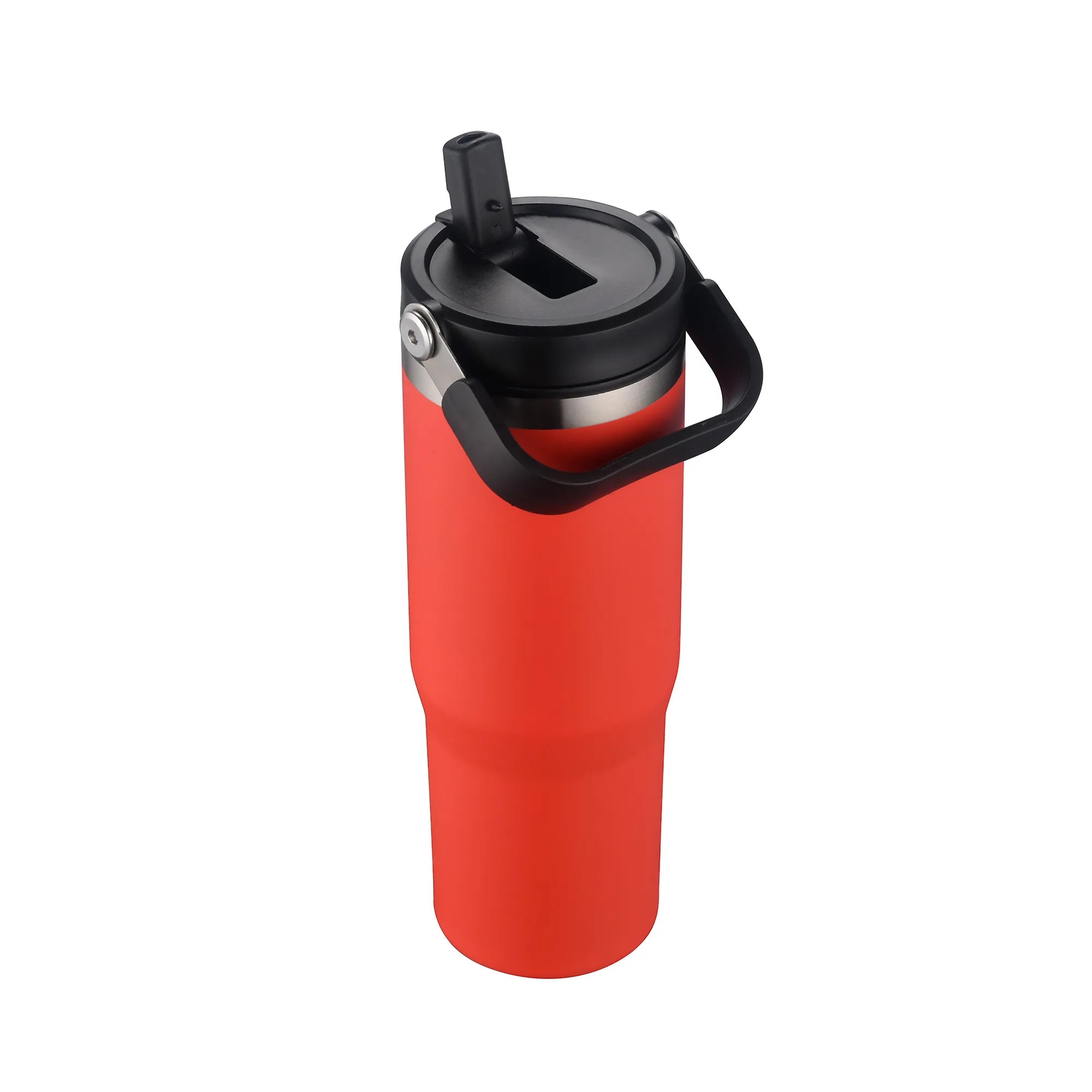 30oz. Double Wall SS / PP Mug with Handle and Flip Straw 3