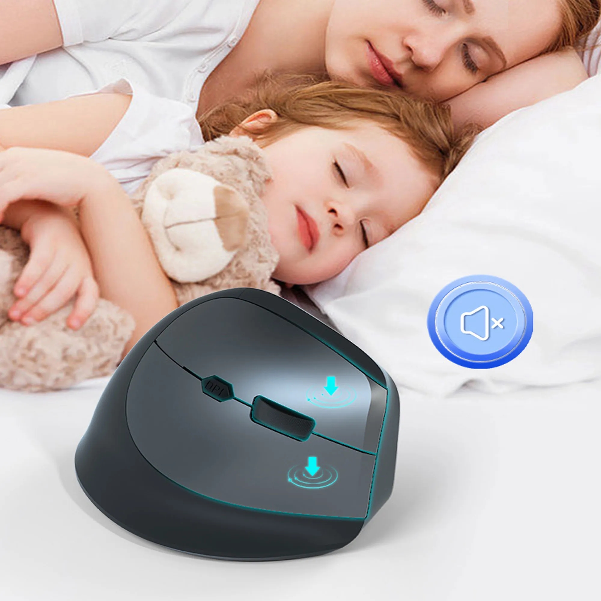 Wireless Charging Ergonomic Vertical Silent Mouse 1