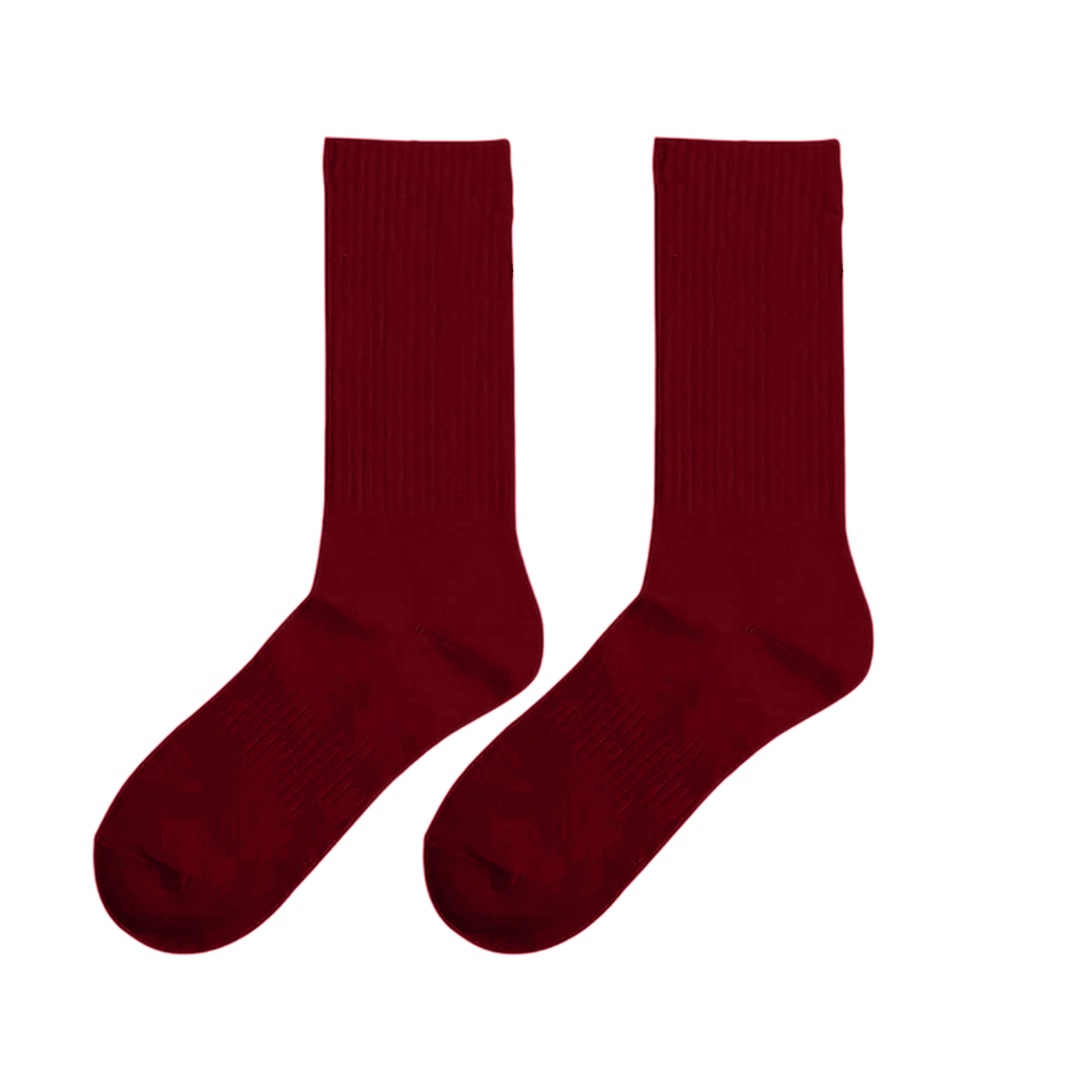 Cotton Mid Tube Sock With Moisture Wicking Breathable Design 7.87" X 3.35" 5