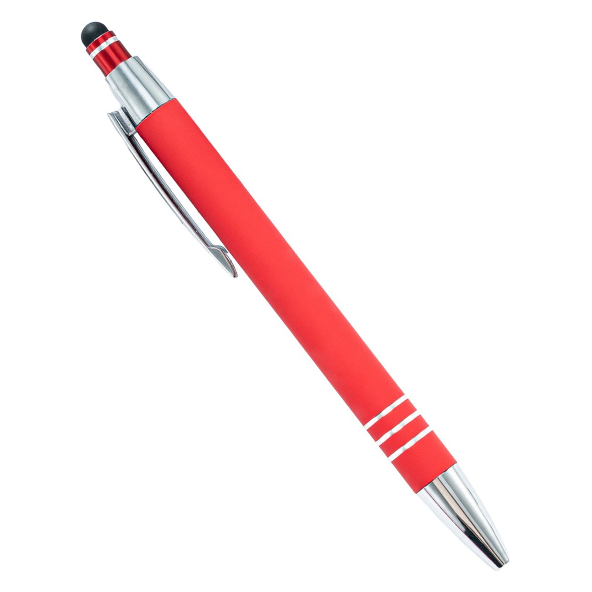 Metal Touch Screen Ballpoint Pen With Press Design 5.4" 12