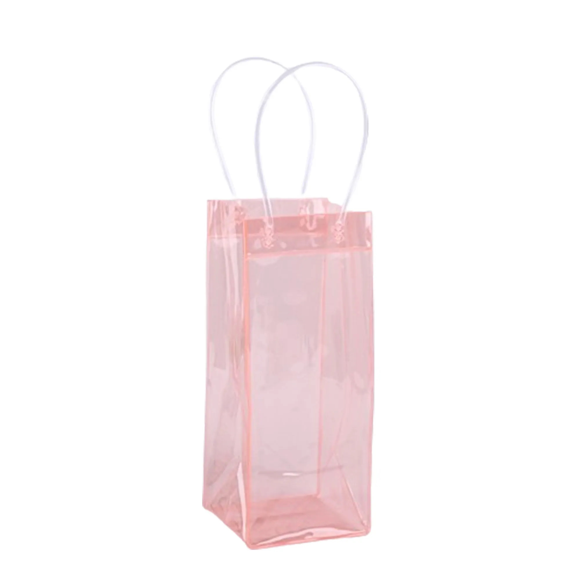 Colored Portable Collapsible Clear Wine Pouch 8