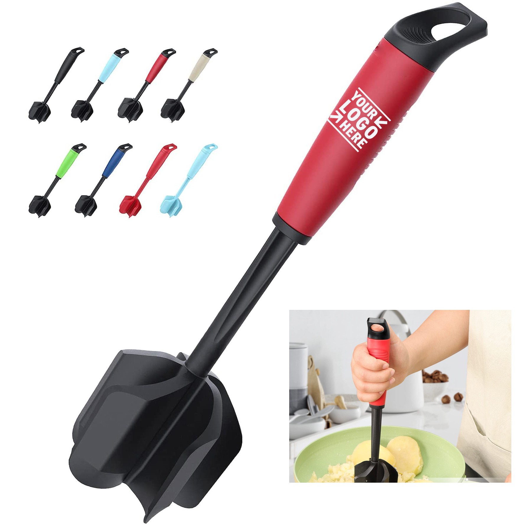 5 Curved Blades Ground Beef Masher Smasher 2