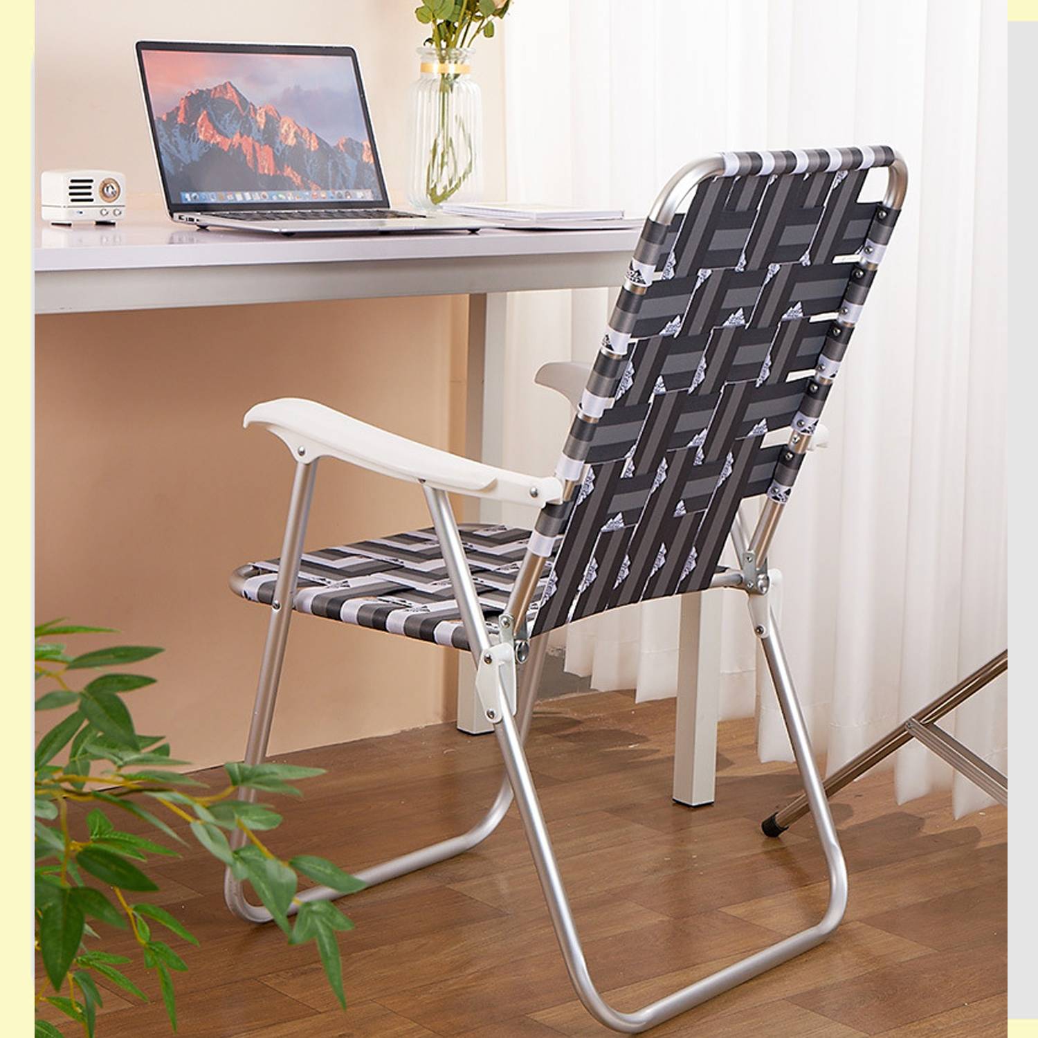 Folding Aluminum Outdoor High-Back Chair 4