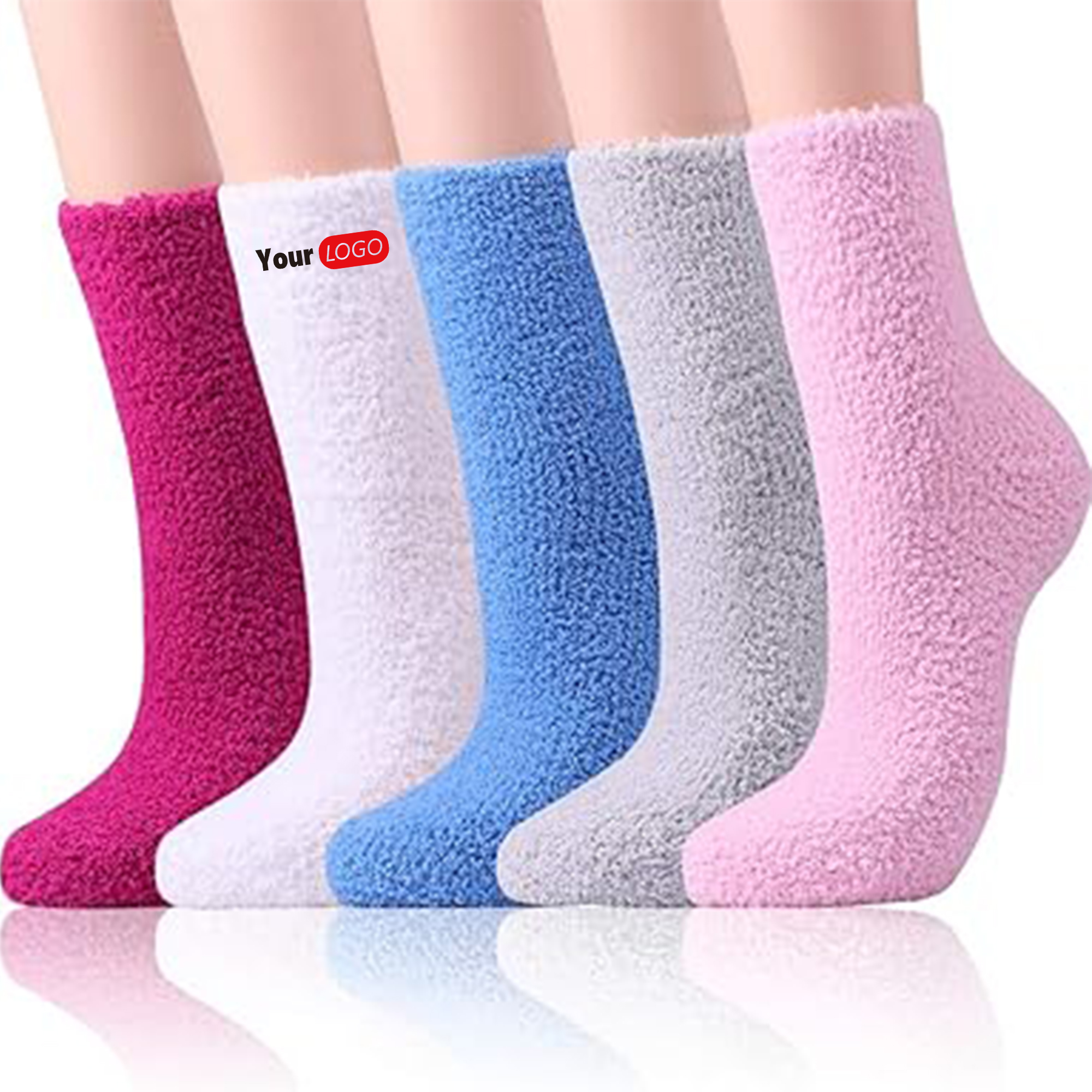 Plush Women's Fuzzy Socks Comfort Cozy Fluffy 2