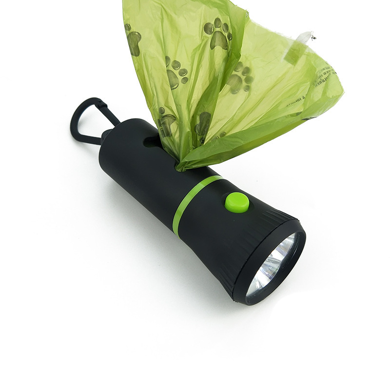 Pet Poop Bags Holder Dispenser with LED Flashlight 5
