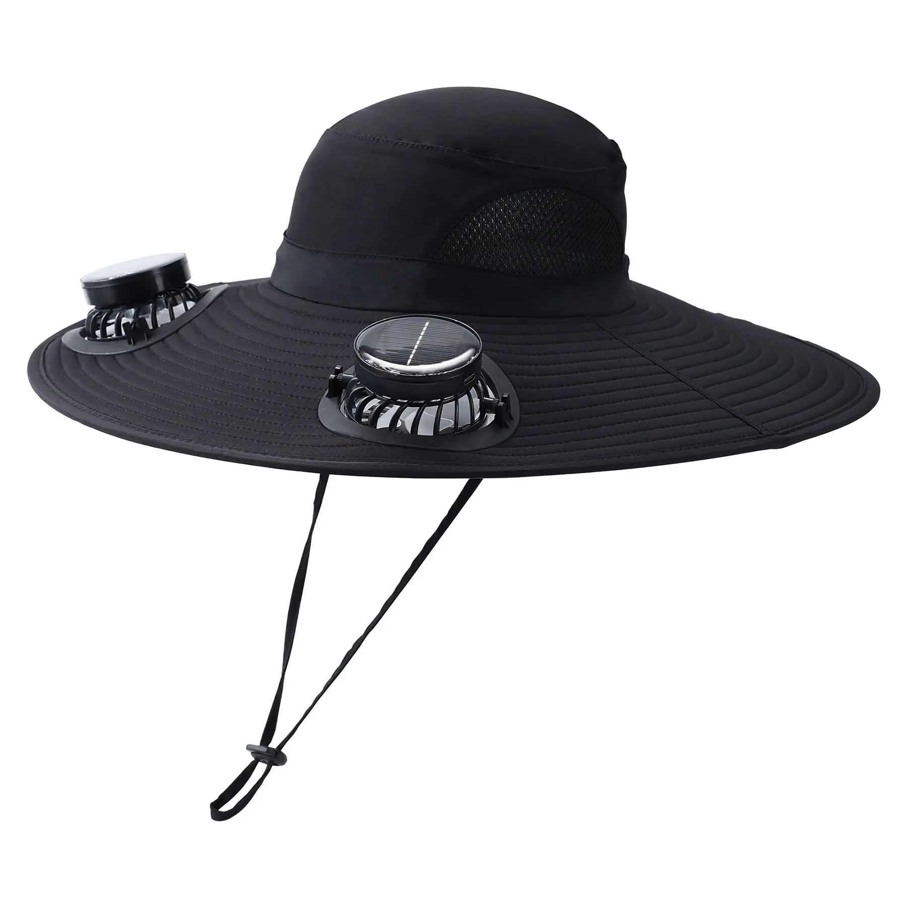 Wide-brim solar fan hat, bucket hat 5