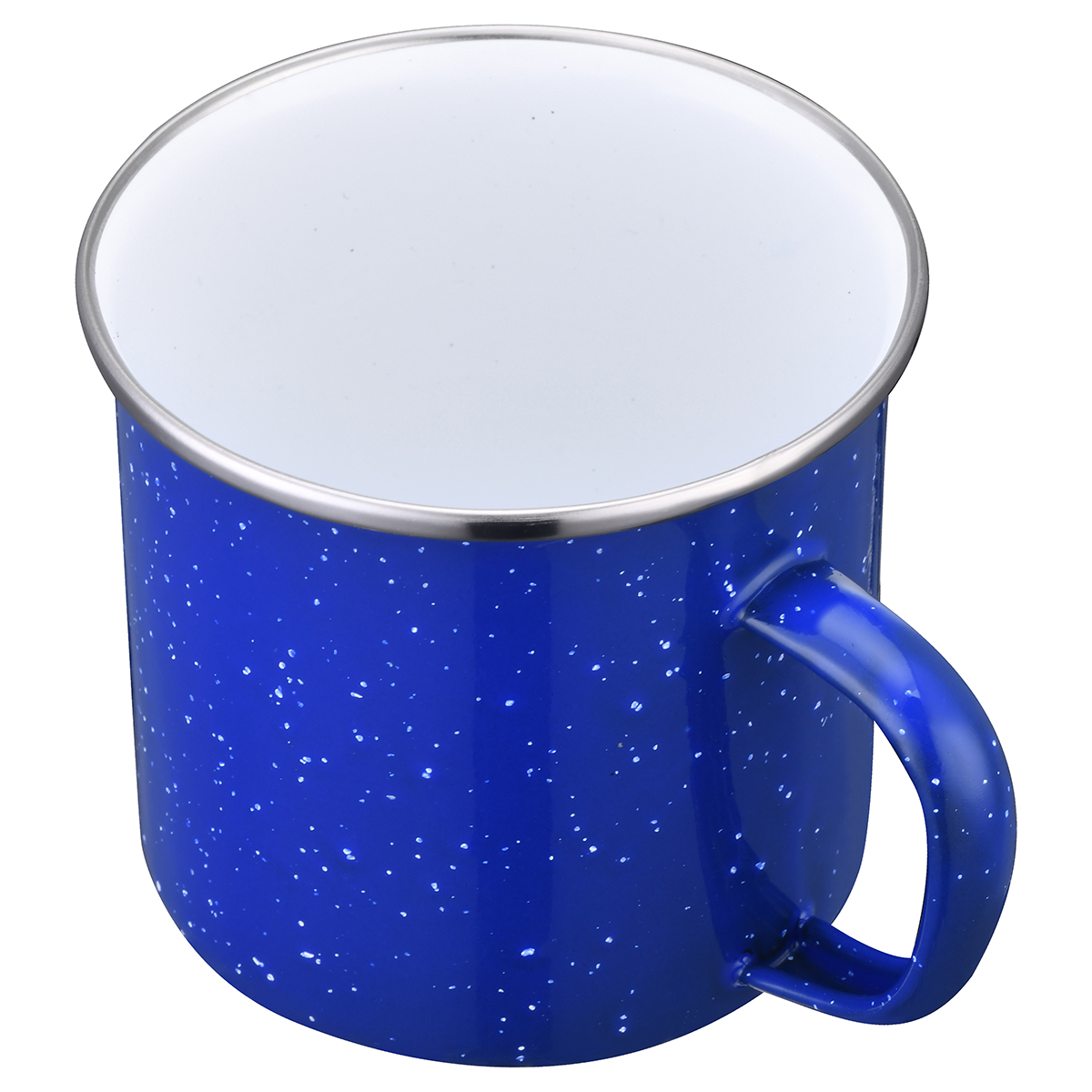 Imari 16oz Speckled Enamel Mug with Stainless Steel Rim 14