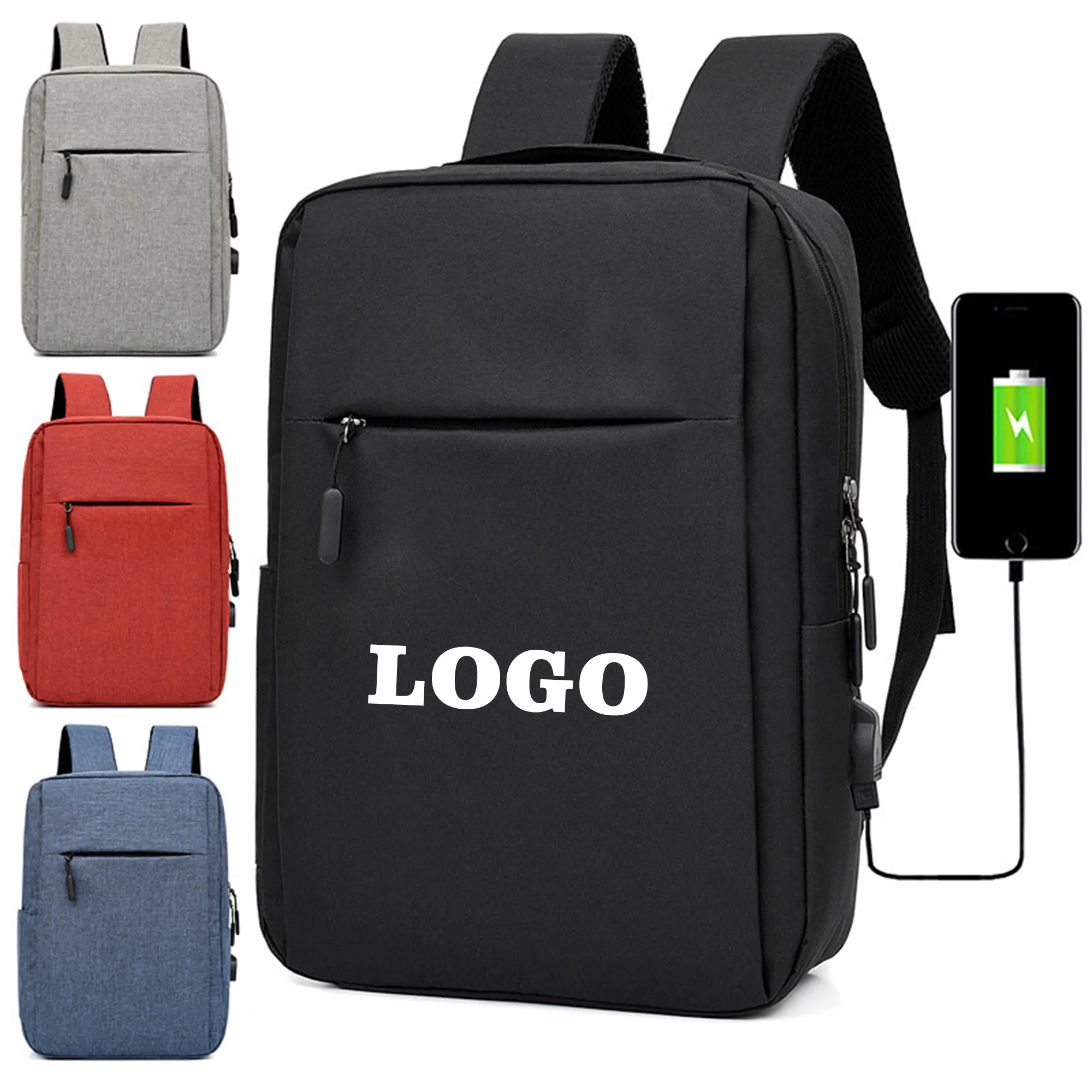 Computer Backpack with USB Charging Port MOQ 20PCS 2