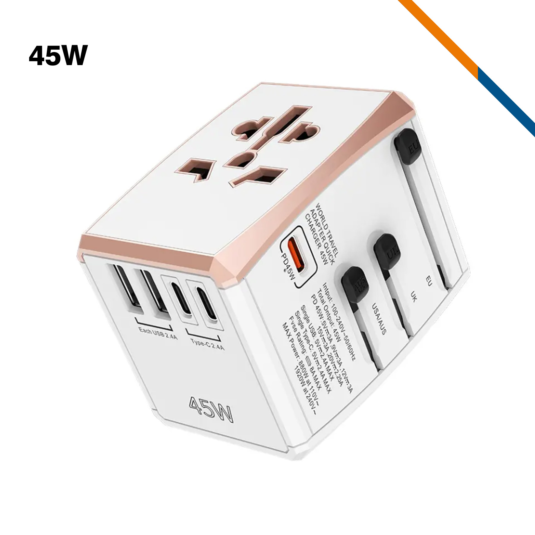 Plugez Fast Charging Universal Adapter 11