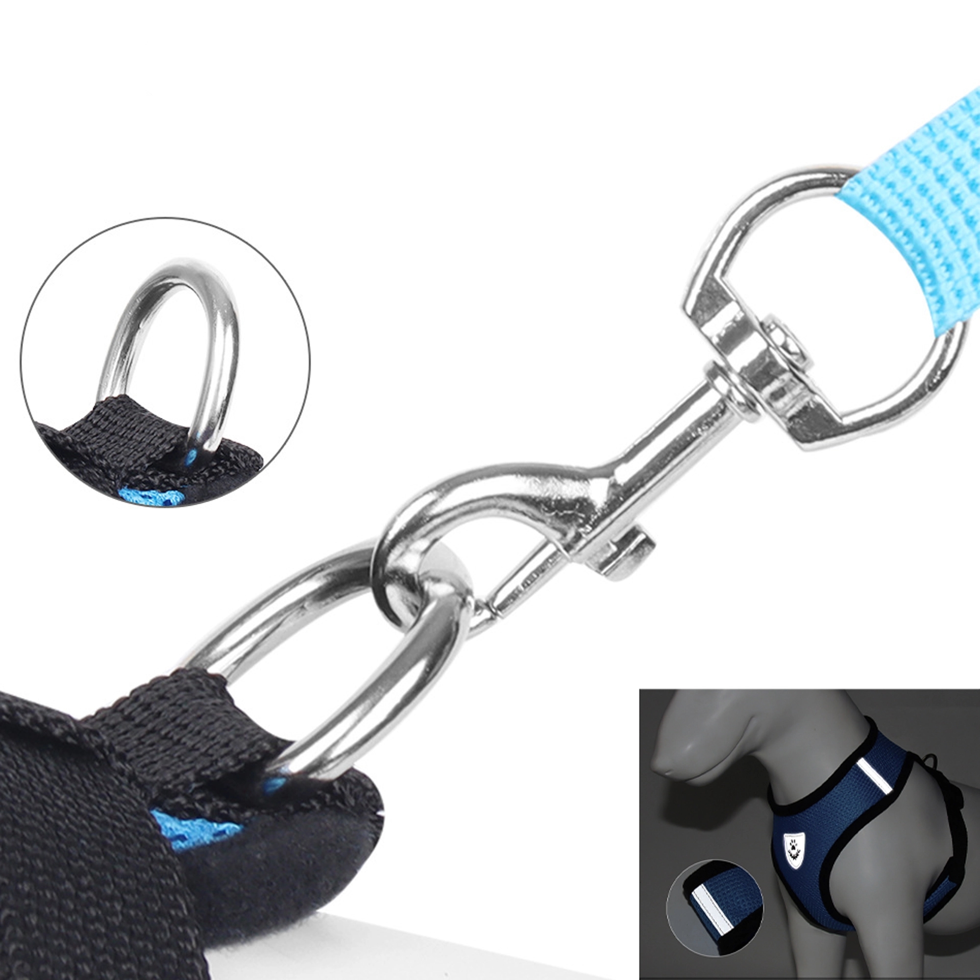 Pet Safety Reflective Vest Leash 7