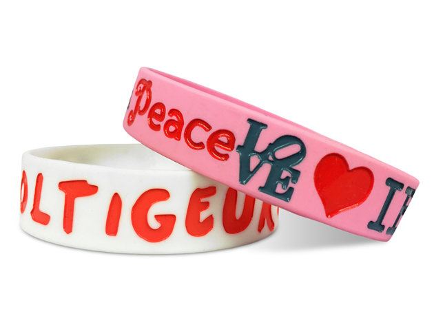 Sprinters 3/4" Custom Silicone Bracelet - Colorful 2