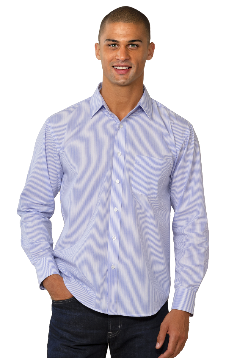 Mens L/S Stripe Shirt 2
