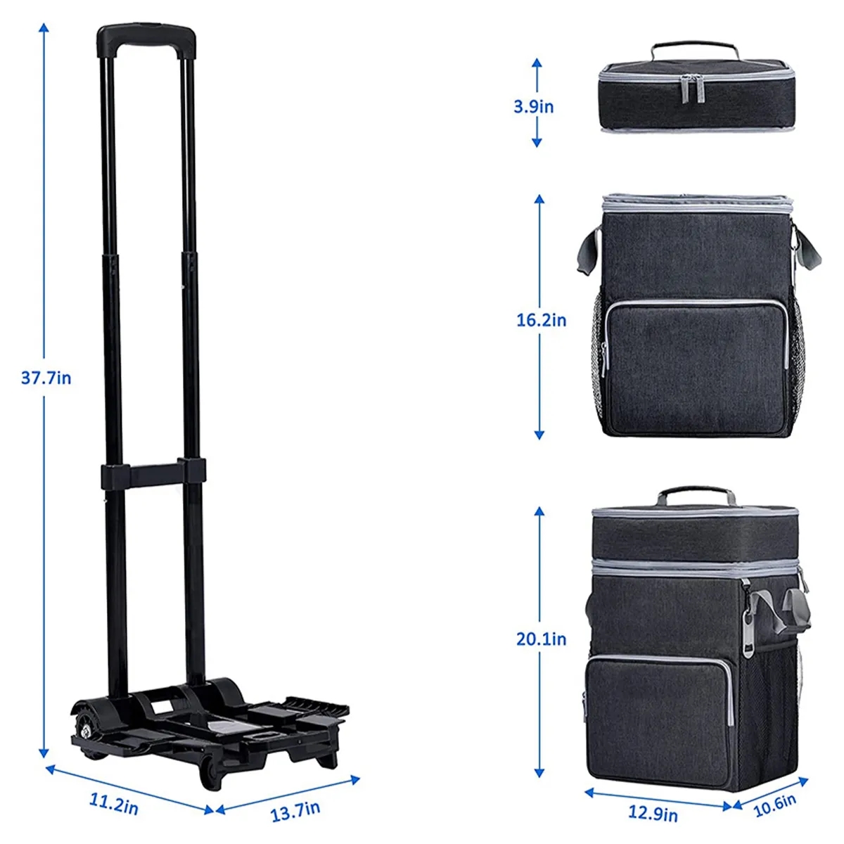 72 Can Large Rolling Cooler Bag with Wheels and Handle 4
