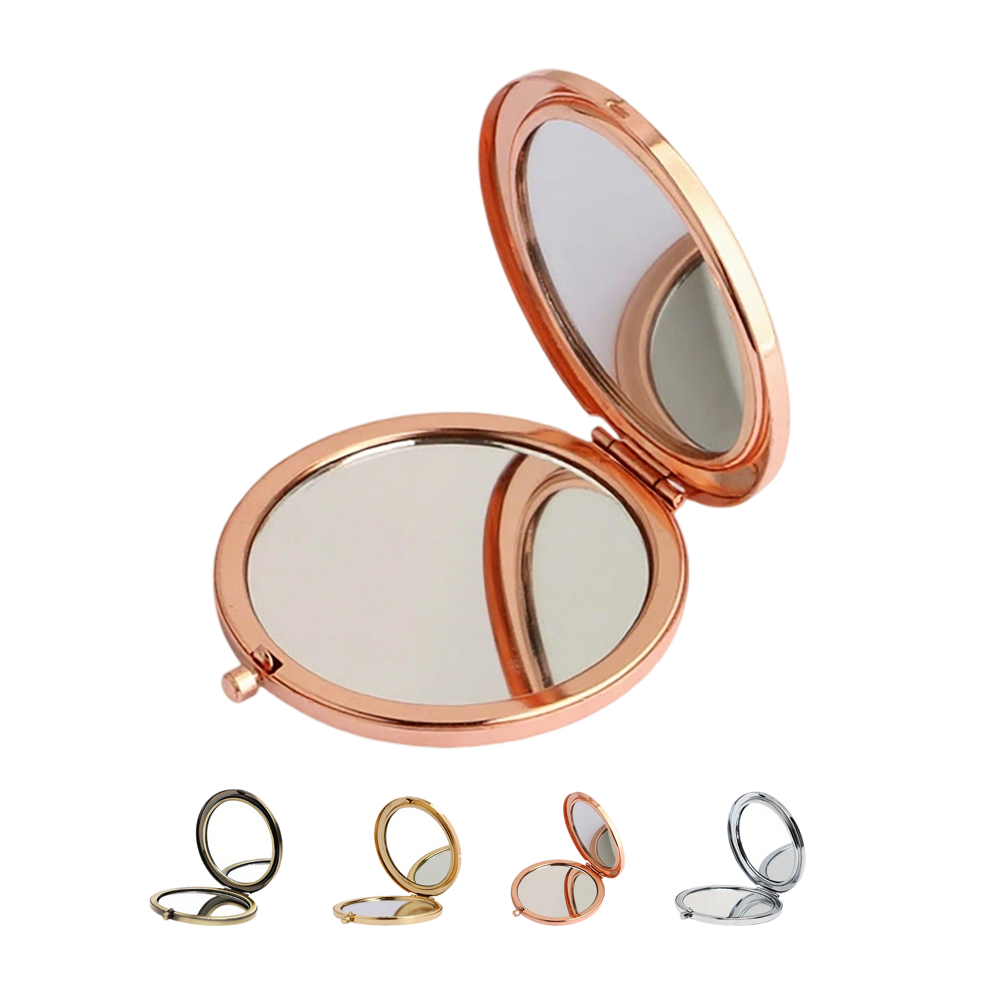 Portable Folding Makeup Mirror With 1X And 2X Magnification 8