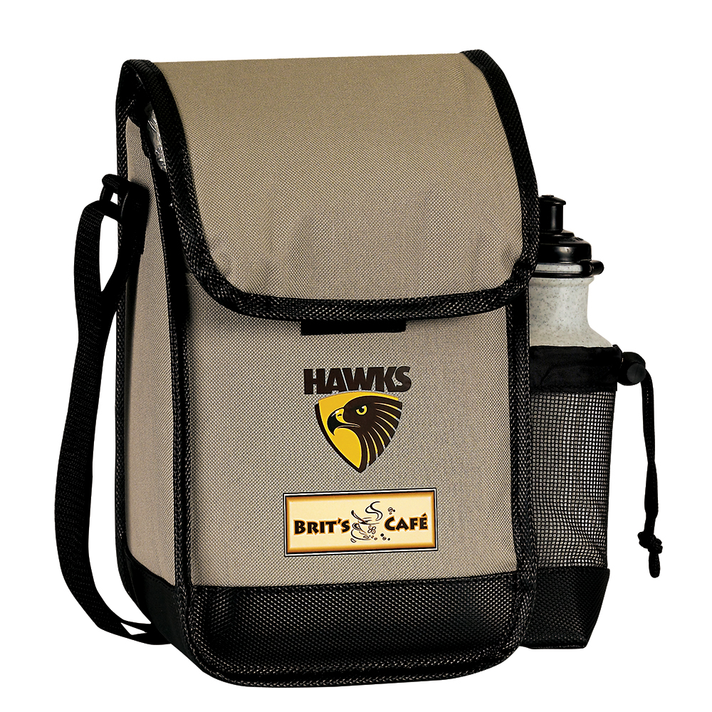 Insulated lunch Bag with Bottle Holder 2