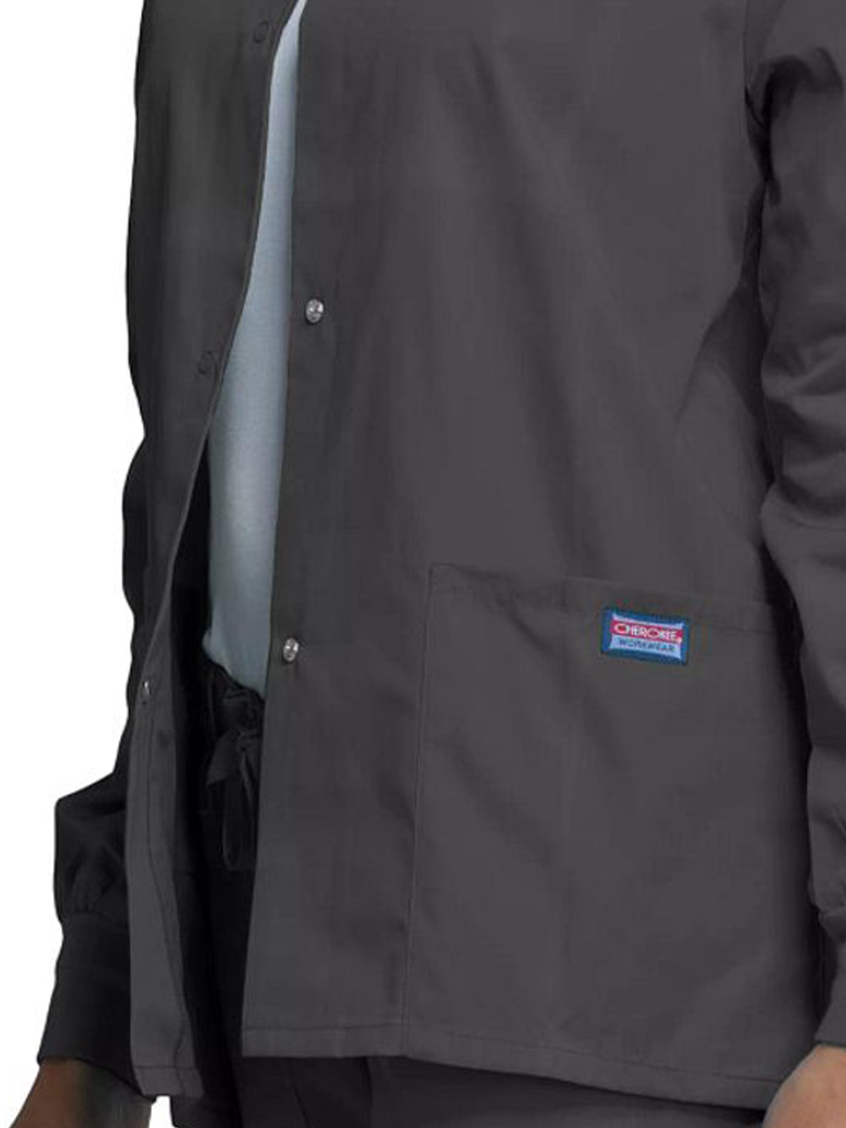 Cherokee - Workwear Originals - Women's 3-Pocket Snap Front Jacket 91