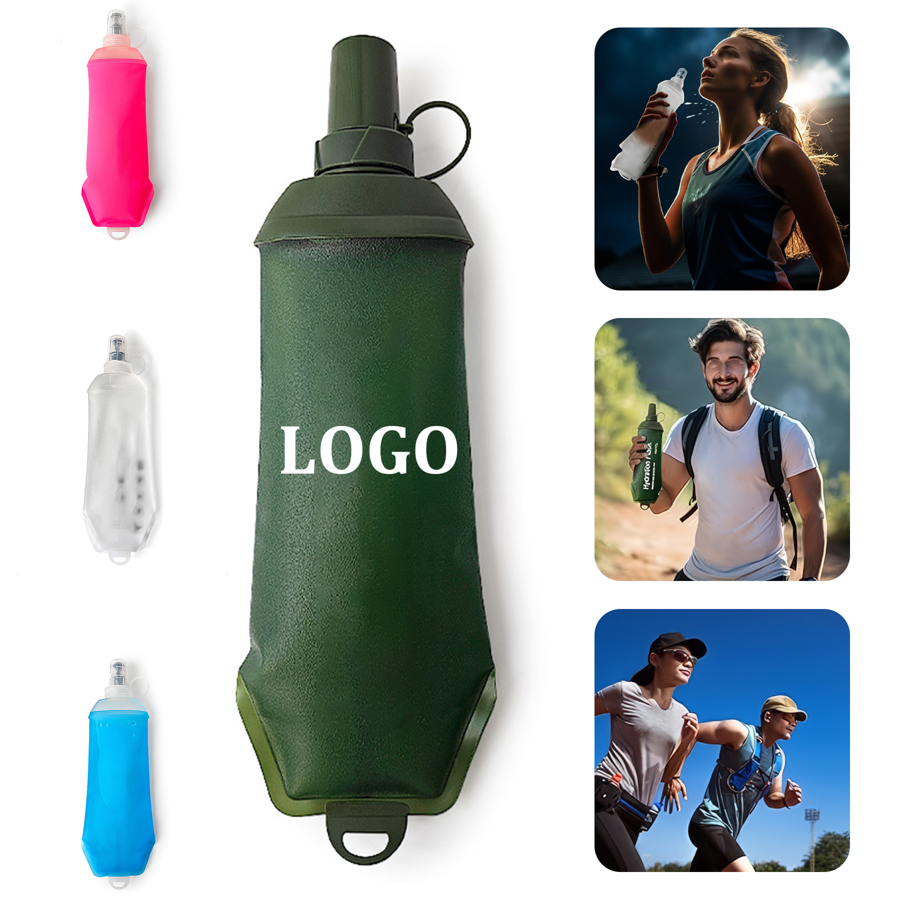 TPU Collapsible Soft Water Bottle 3