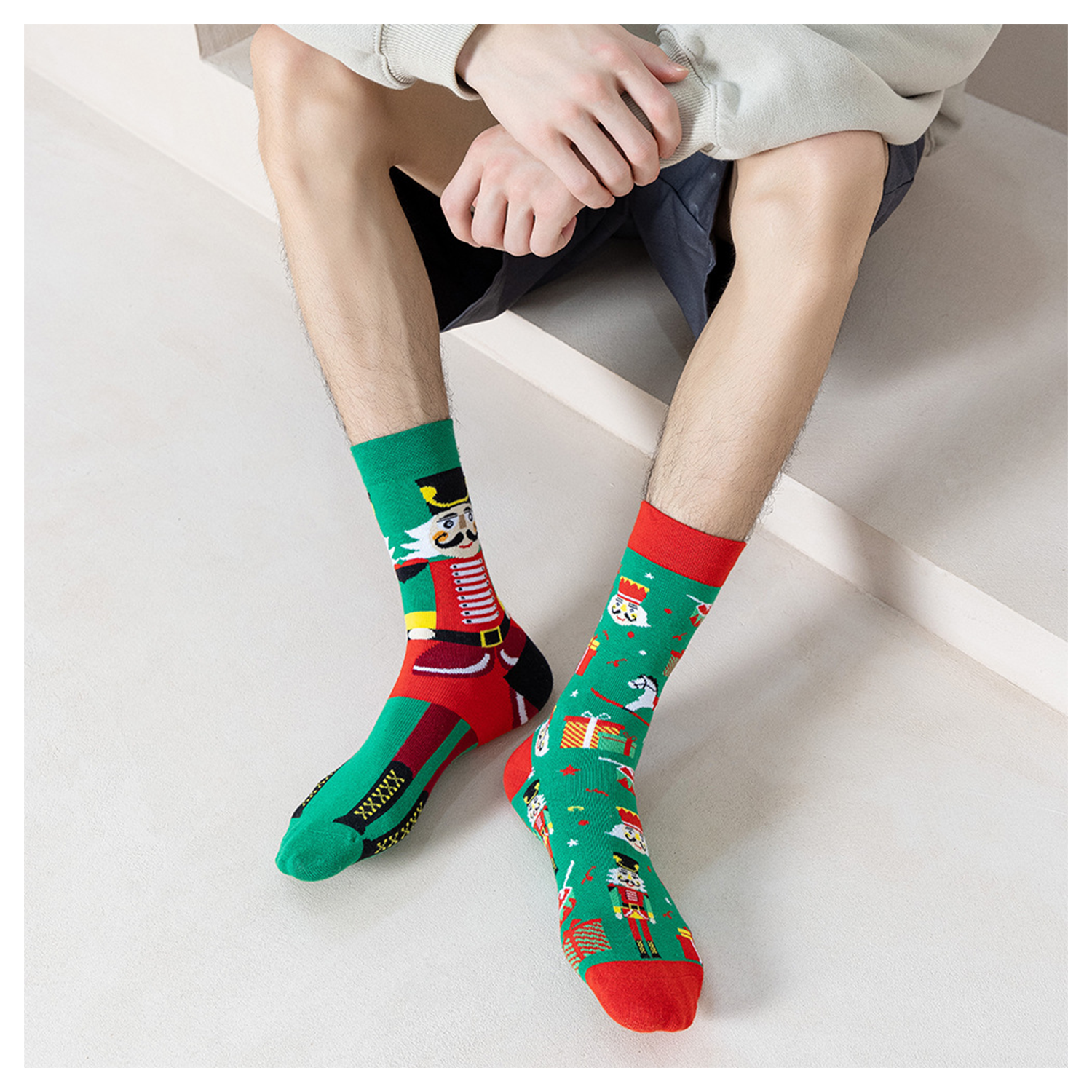 Christmas Creative Jacquard Cotton Socks 4