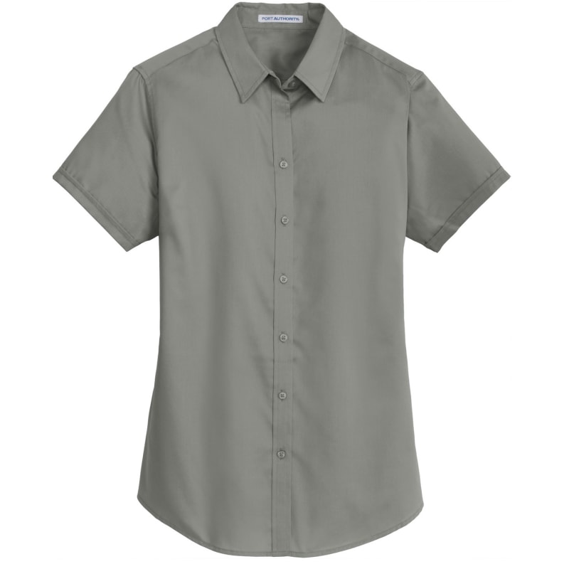 Port Authority Ladies Short Sleeve SuperPro Twill Shirt. 3