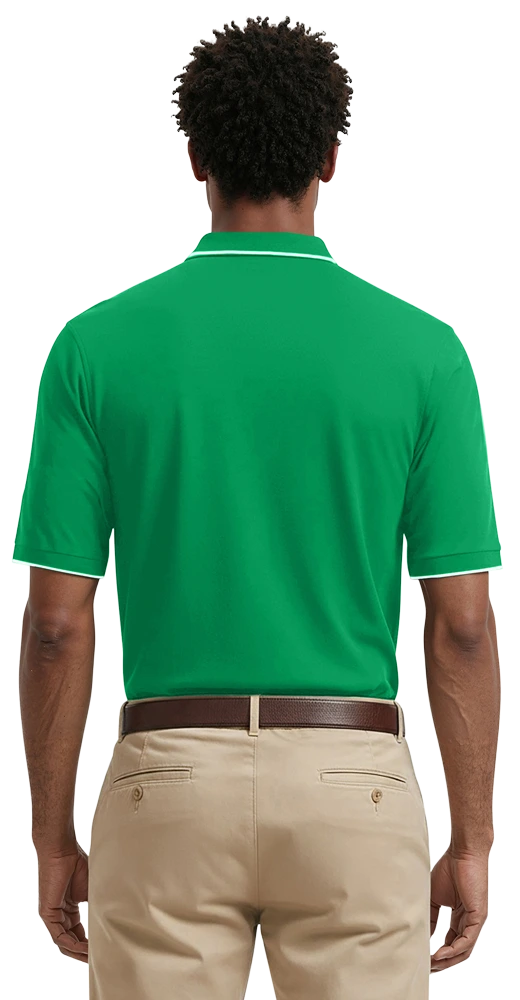 Men's Striped Trim Value Wicking Polo 42