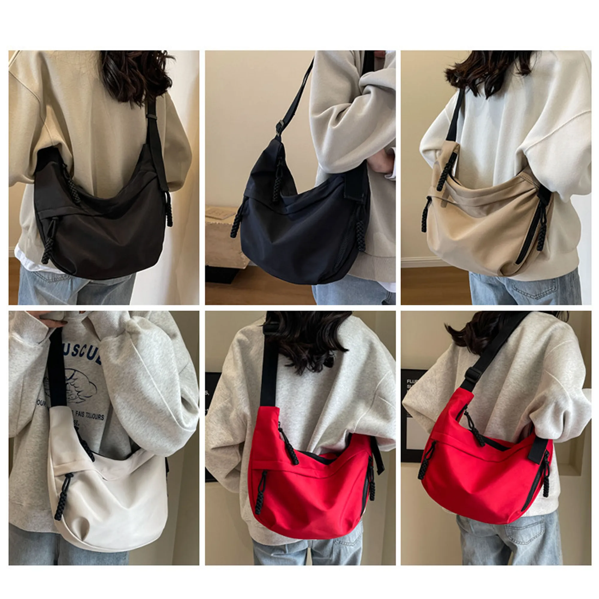 Casual Oxford Fabric Crossbody Bag 3