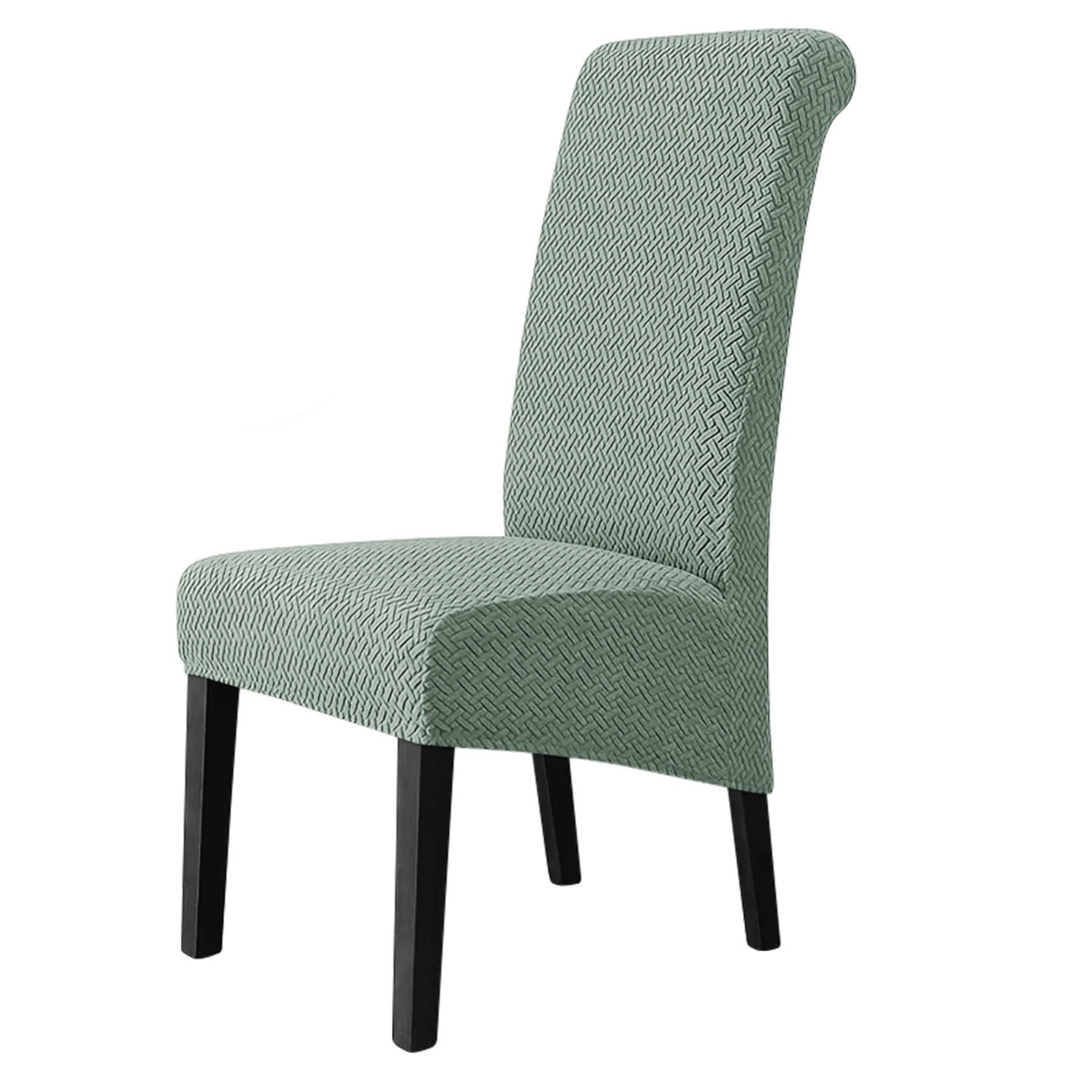 Striped Lattice Elastic Chair Cover 6