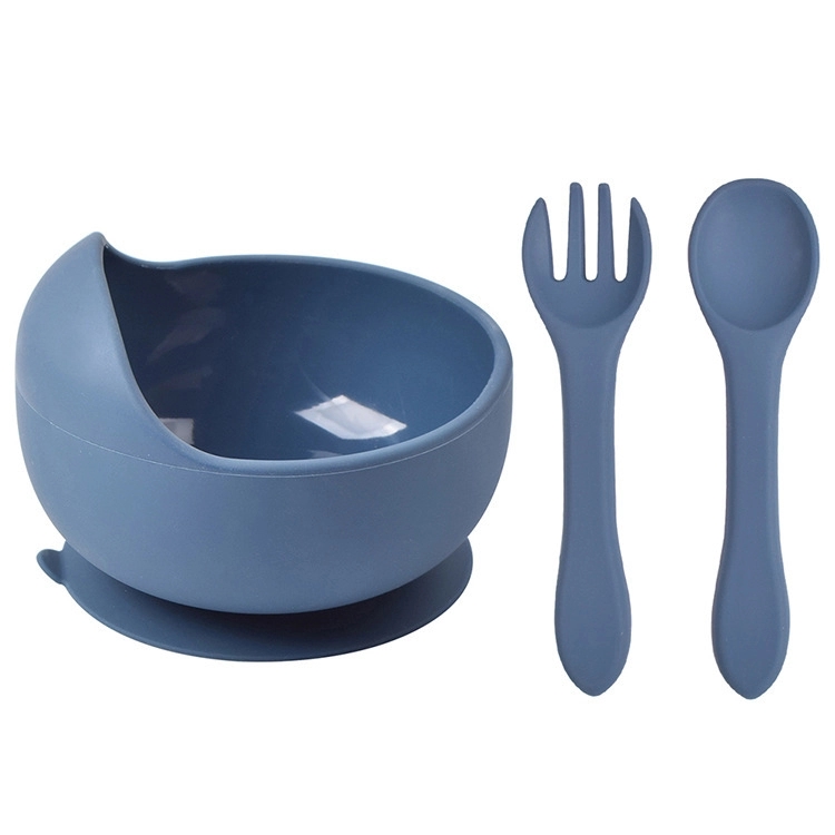 Silicone Suction Bowls for Baby with Spoon and Fork 23