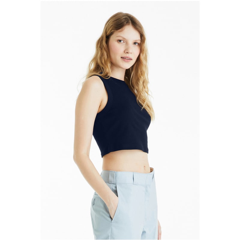 Bella + Canvas Ladies' Micro Rib Muscle Crop Tank 19